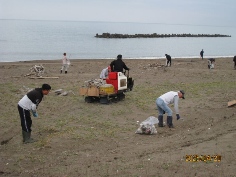 0フィッシング海岸清掃